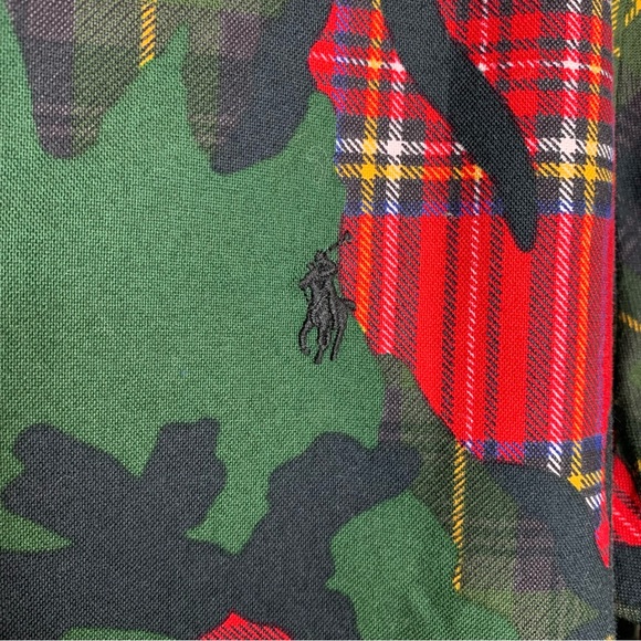 Polo Ralph Lauren 
Camo & Plaid Printed Oxford Med - Picture 4 of 6